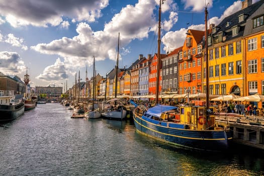 Copenhagen downtown city skyline in Denmark