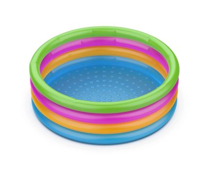 Colorful children's inflatable pool