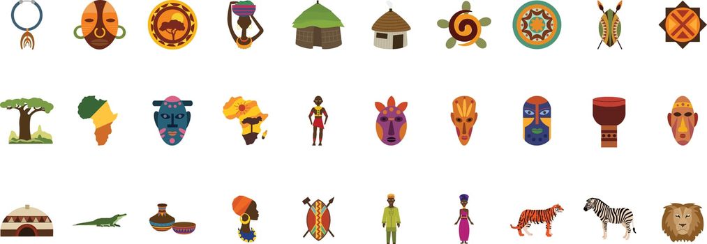 African Icon Set