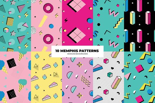 Memphis Background Set