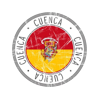 Cuenca city rubber stamp