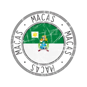 Macas city rubber stamp