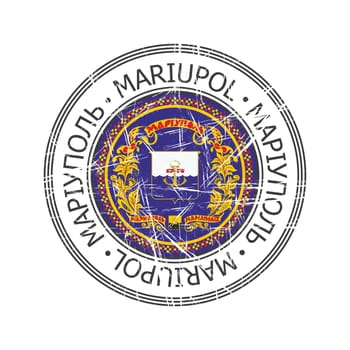 Mariupol Ukrainian city rubber stamp
