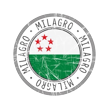 Milagro city rubber stamp