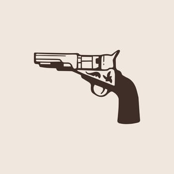 Vintage revolver western