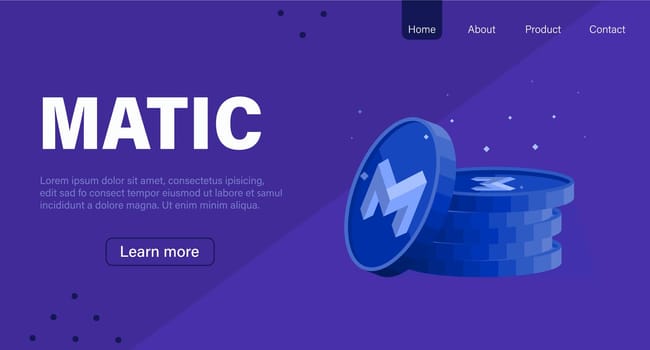 MATIC layout page. Web banner