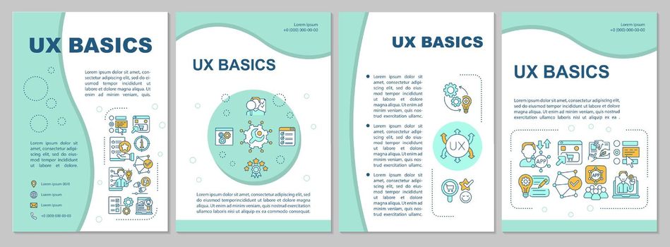 UX basics brochure template