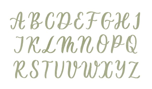 Hand drawn elegant watercolor calligraphic font for your design.