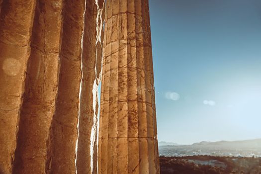 Beautiful Parthenon Columns of Greece