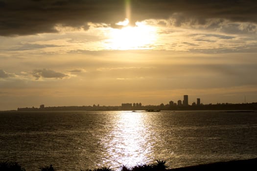 Cityscape in Montevideo, Uruguay