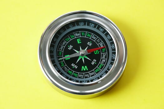 Compass On Yellow