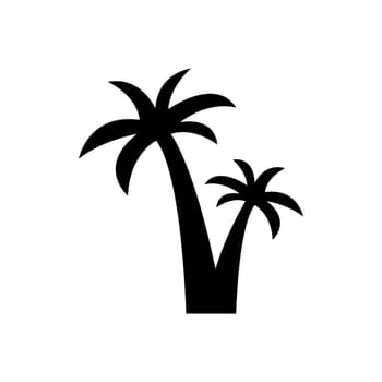 Palm tree summer logo template vector illustration