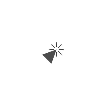 Mouse cursor, pointer icon logo vector