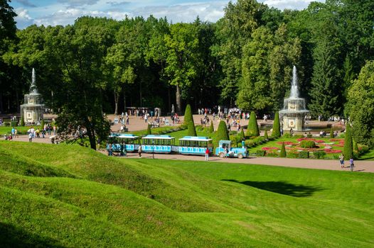 Peterhof Park in Saint Petersburg in Russia