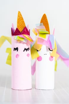 Toilet paper roll crafts unicorn