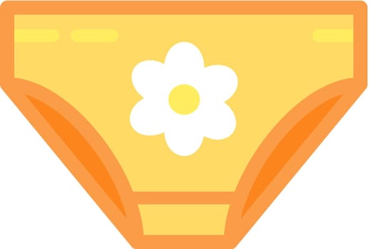 Underpants woman fabric underwear icon vector