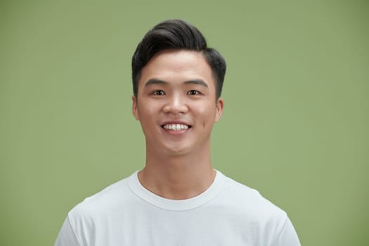Portrait of a young handsome asian man