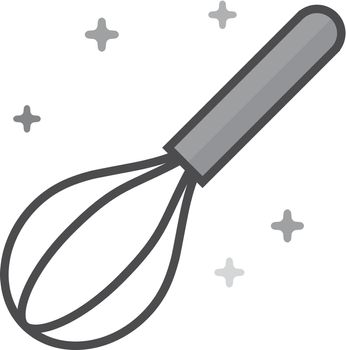 Flat Grayscale Icon - Eggbeater
