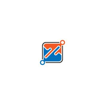 Sound wave icon logo, square concept design vector