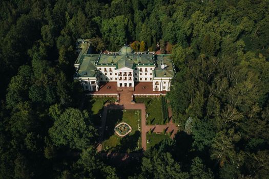 Moscow region, Russia. The former old noble manor of Lyalovo is located in the park-hotel Morozovka.
