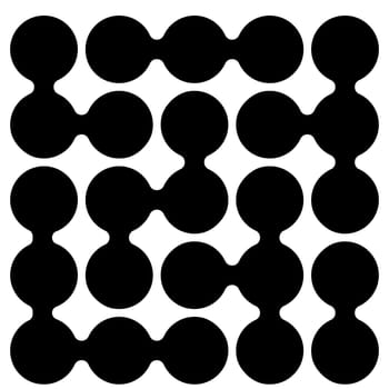Metaball circle connect shape, pattern morph drop, balls orb texture