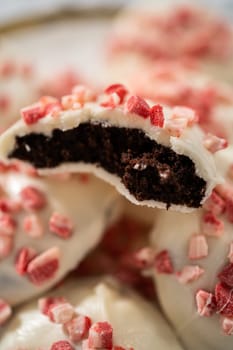 Peppermint White Chocolate Cookies