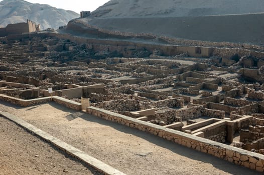 The archaeological site of Deir el Medina