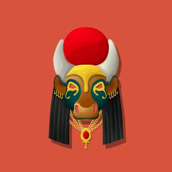 Goddess Hesat mask