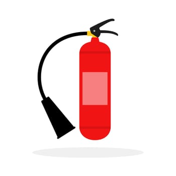 Fire extinguisher icon. Fire extinguisher red icon. Firefighter equipment