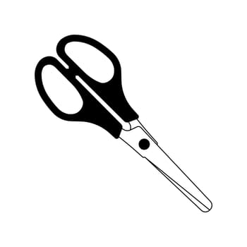 Scissors icon. Isolated cutting scissors. Pictogram of scissor. Symbol of cutting