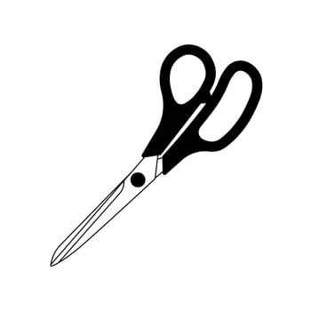 Scissors icon. Isolated cutting scissors. Pictogram of scissor. Symbol of cutting