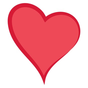 Red heart love, valentine frame border graphic, heart day romance