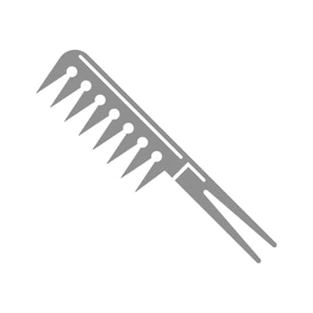 Comb hair logo icon design