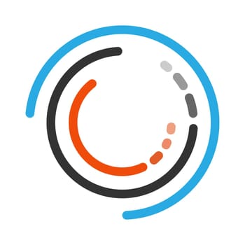 Circle and circular logo icon design