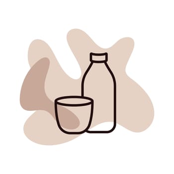 Fresh milk logo icon design