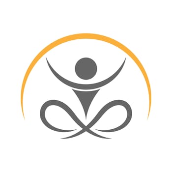 Yoga logo icon design illustration