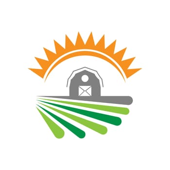 Agriculture logo icon design illustration