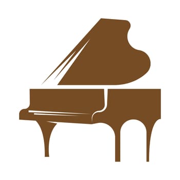 Piano logo icon design