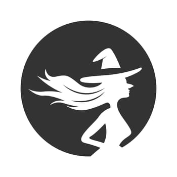 Witch, witch hat logo icon design