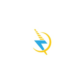 Lightning logo icon design illustration