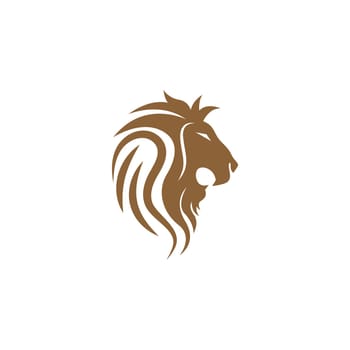 Lion logo icon design illustration