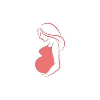 Pregnancy logo icon design illustration