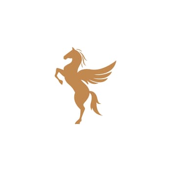 Pegasus logo icon design illustration