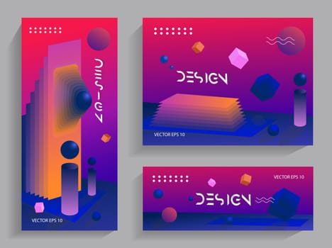 Abstract gradient illustrations