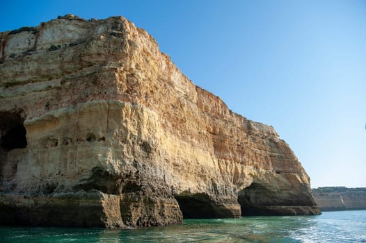 Rock formations on the Algarve coast