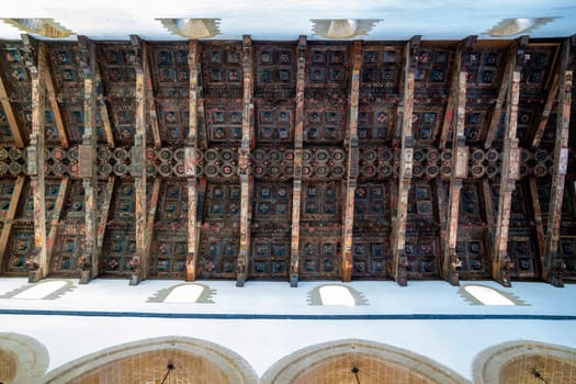 wooden plafond of the Cathedral of Saint Gerlandof in Agrigento, Sicily