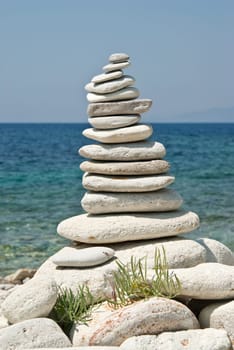 Balance stone in blue