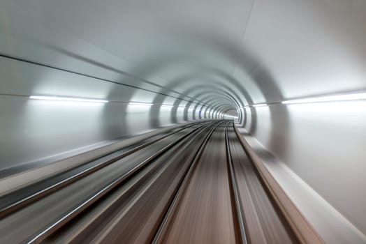 Real tunnel with high speed