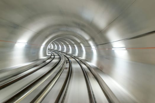 Real tunnel with high speed