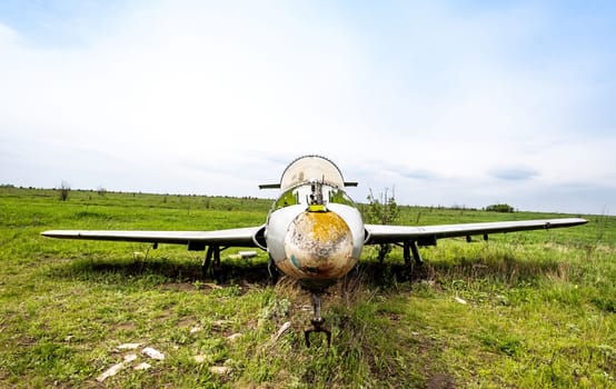 Old USSR military airplane